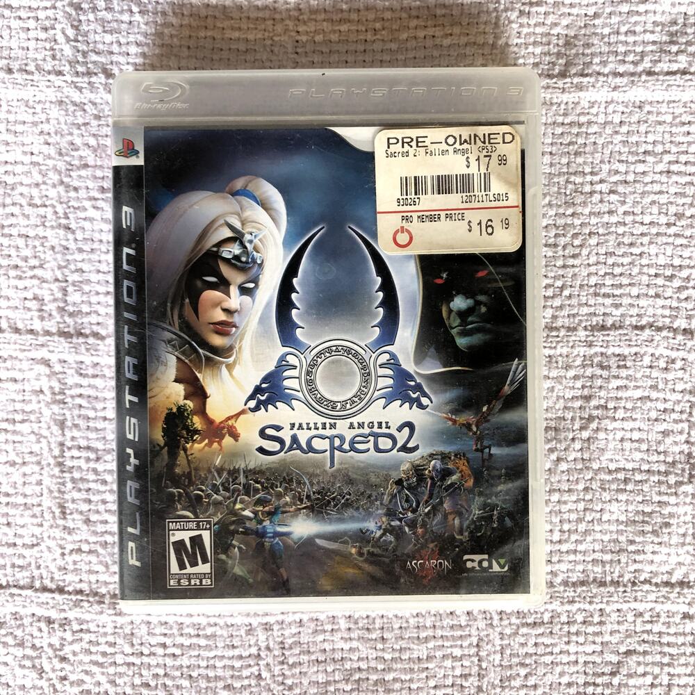 Fallen Angel Sacred 2 PS3 PlayStation 3 Complete CIB Ascaron CDV Mature‎ 2009
